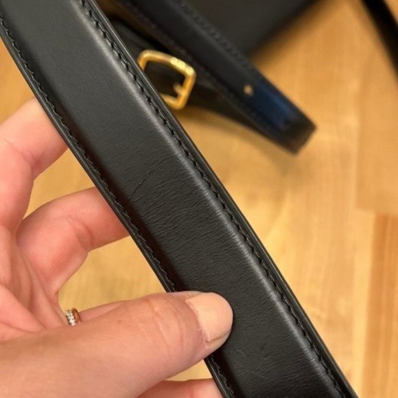 Louis Vuitton Authentic Tambourin Black Crossbody Bag Smooth Calf Leather - Picture 11 of 12